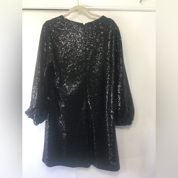 Tyler Böe Porter Black Sequin Dress X-Large XL - Picture 2 of 16